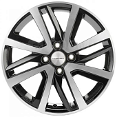 Диски Khomen KHW 1609 6x16 4*100 ET48 DIA54.1 Black Литой купить с бесплатной доставкой в пункты выдачи в Петербурге